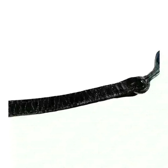 Vintage Brown Crocodile‎ Leather Envelope Handbag Clutch Crossbody Hand Strap - Picture 13 of 16